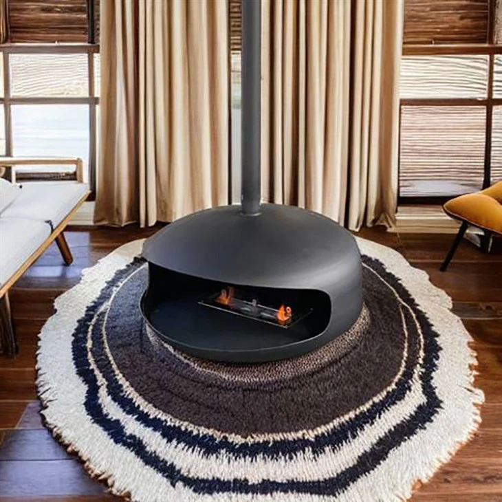 Bio Ethanol Burning Indoor Heating Stove Fireplace
