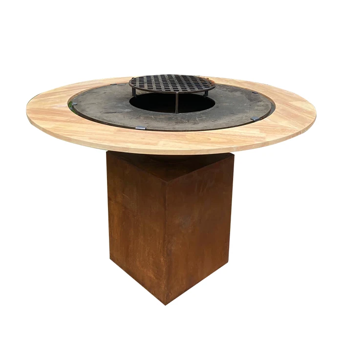 Corten metāla bārbekjū grils