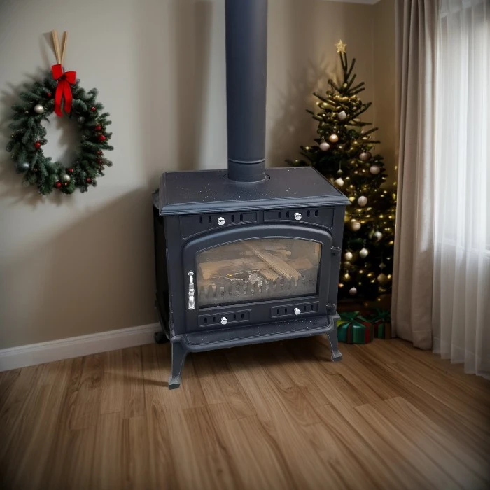 Real Cozy Fire Cast Iron Fireplace